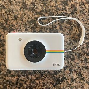 Polaroid Snap Instant Camera - White with Rainbow Accent